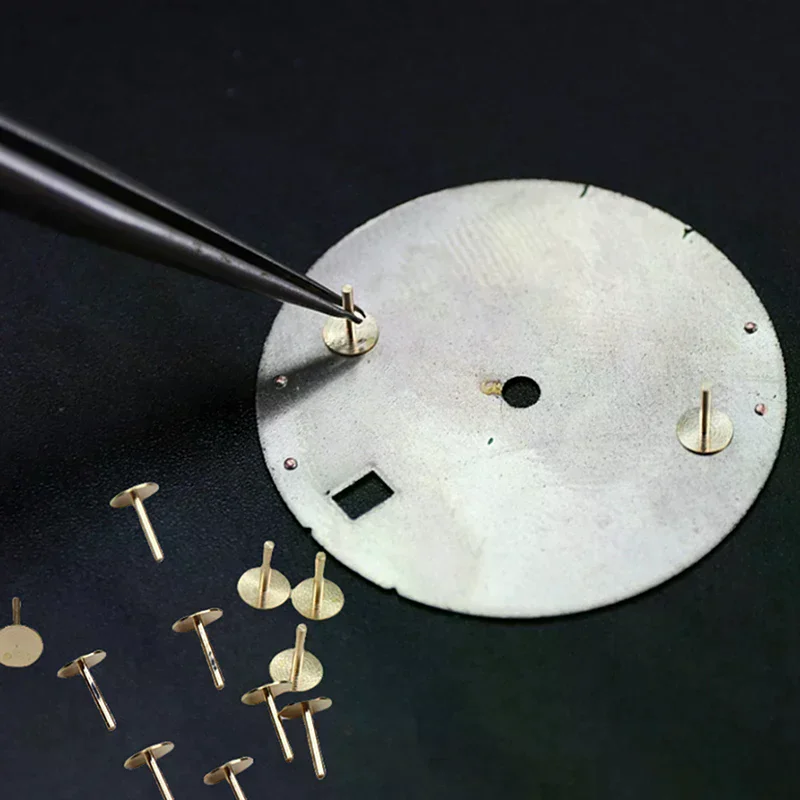 /HTF/2pc Copper Watch Dial Feet 0.64/0.69/0.74/0.79/0.94mm Stem Watch Movement Repair Watch Replacement Spare Parts Accessories