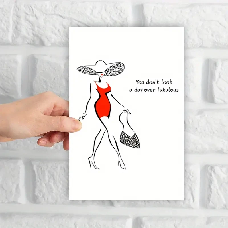 1 fun birthday card, creative beauty birthday card, the best gift for friends and family.