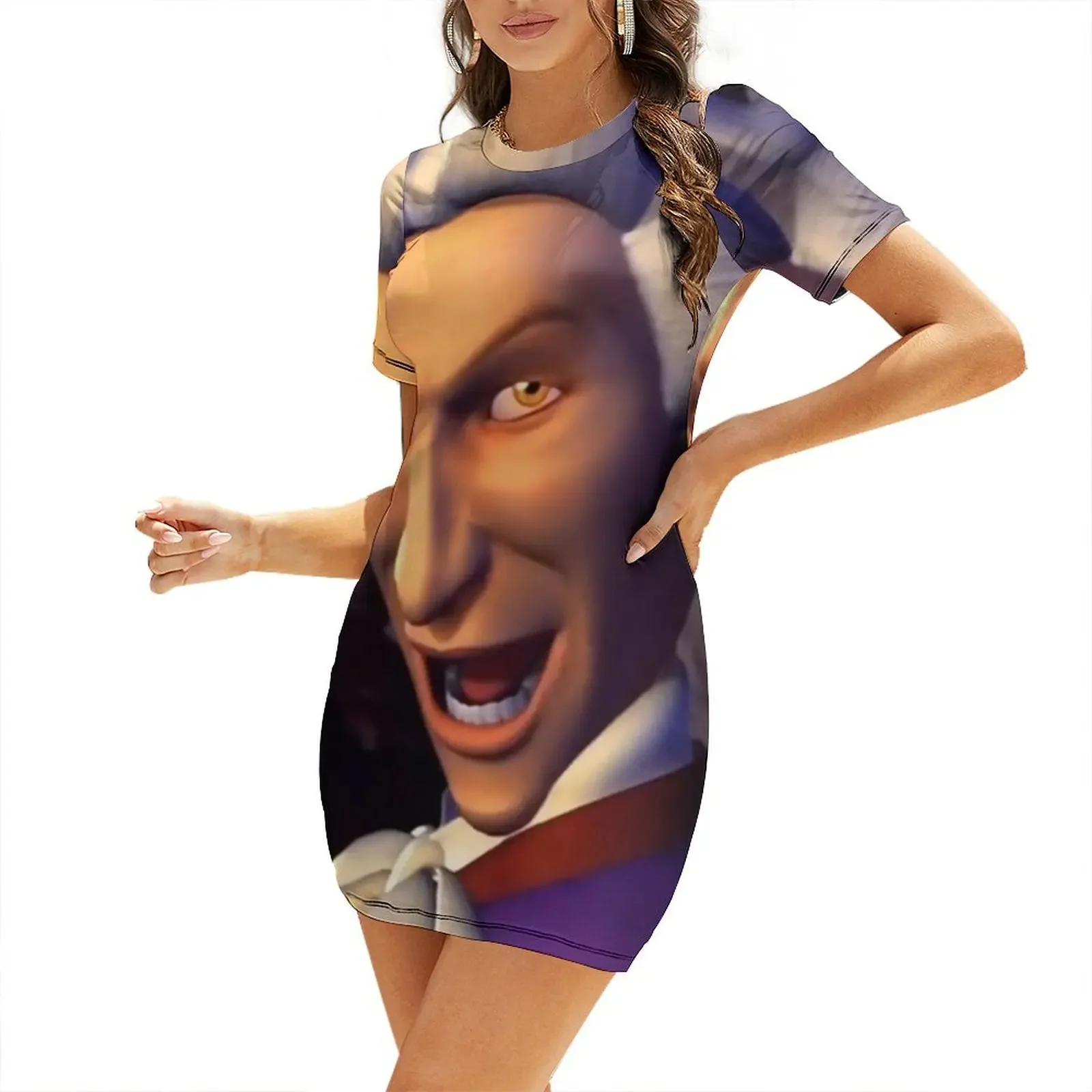 

Preminger Short-Sleeved Dress Women's evening dress birthday dress for women