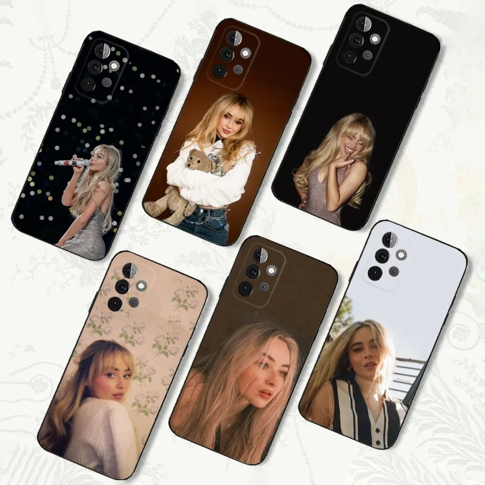 S-Sabrina C-Carpenter  Phone Case For Samsung Galaxy A91,A80,A73,A72,A53,A52,A32,A31,A22,A21s,A20 Soft Black Cover