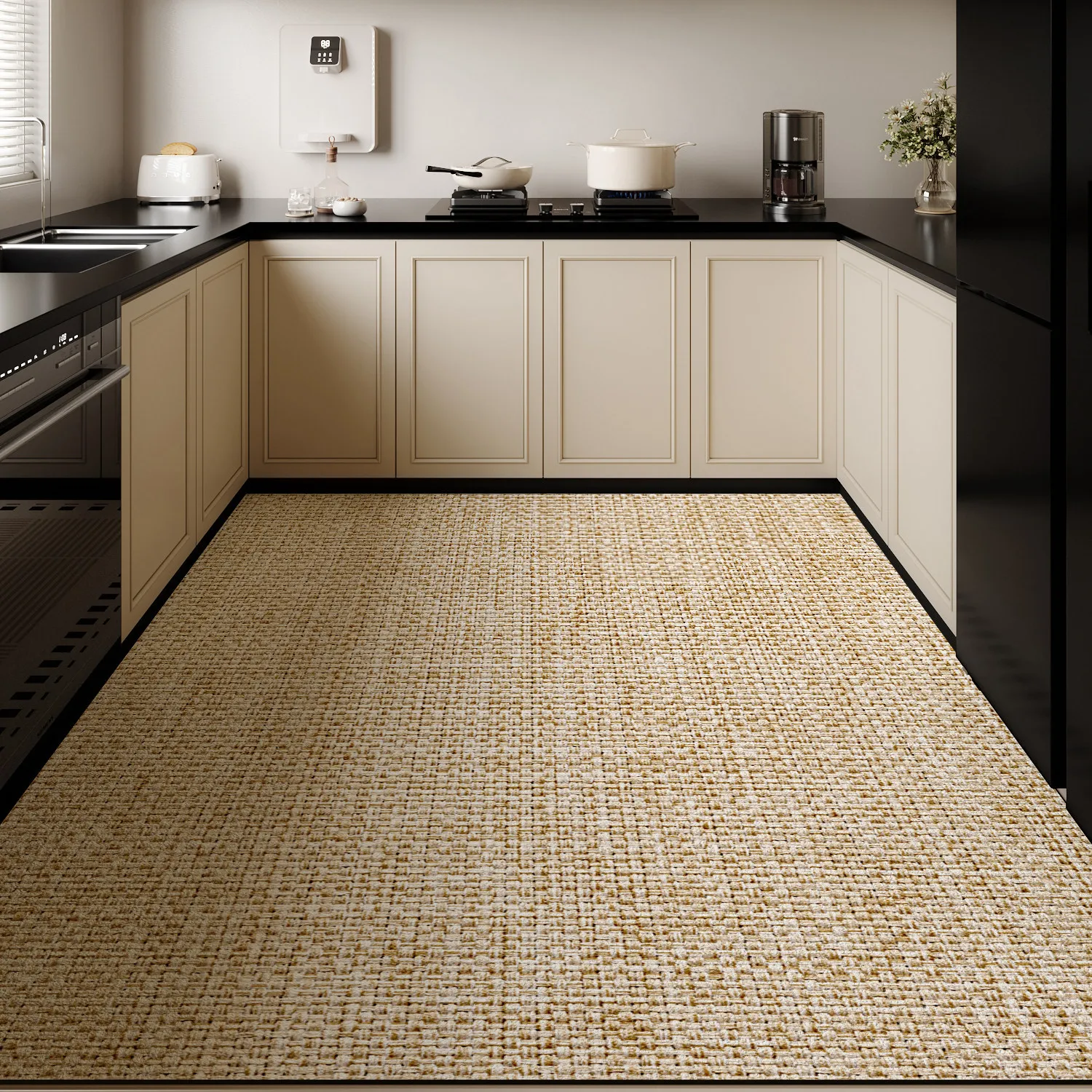 Diatomaceous Earth Absorbent Non Slip Oil Resistant Kitchen Mat Water Proof Full Coverage Rug Stain Resistant Doormat Foot Pad