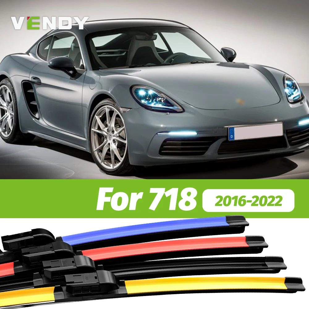 2 Stück Frontscheibenwischerblätter Scheibenwischer für Porsche 718 Cayman Boxster 982 2016–2022 2017 2018 2019 2020 2021