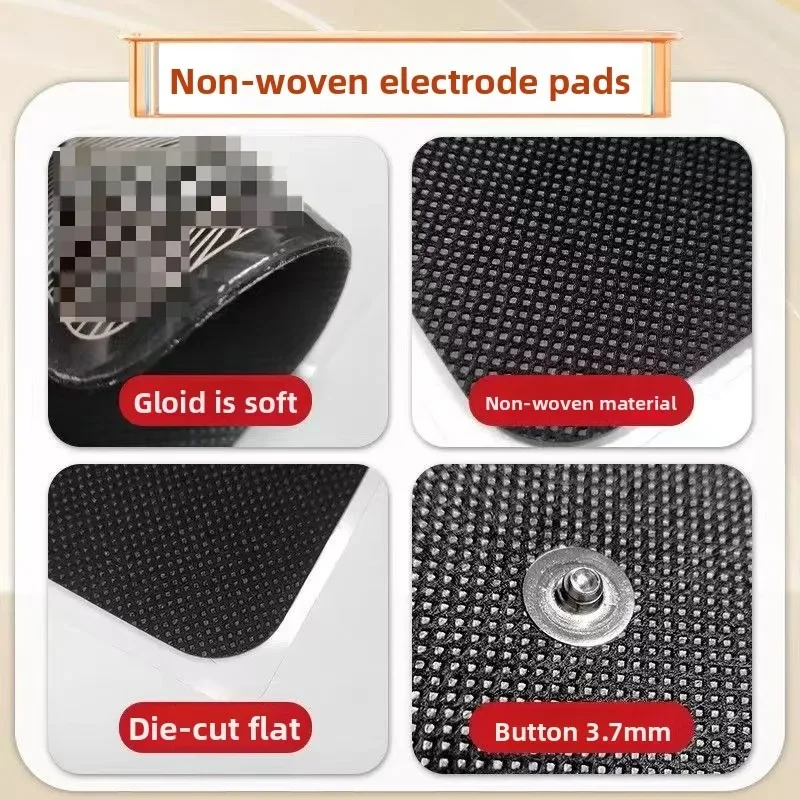 20 قطعة من وسادات الأقطاب الكهربائية البديلة السوداء الجديدة لتدليك العلاج الكهربائي لتحفيز العضلات Com Pex #4