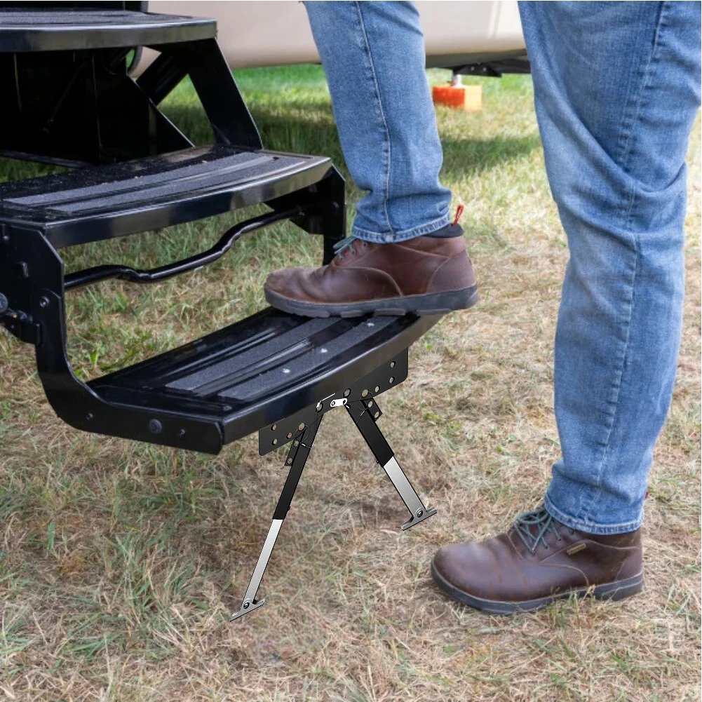 

Heavy Duty RV Support Legs Wear Resist Adjustable Pedal Bracket Multi-Purpose Step Board Support Bracket Camping Car Accessory