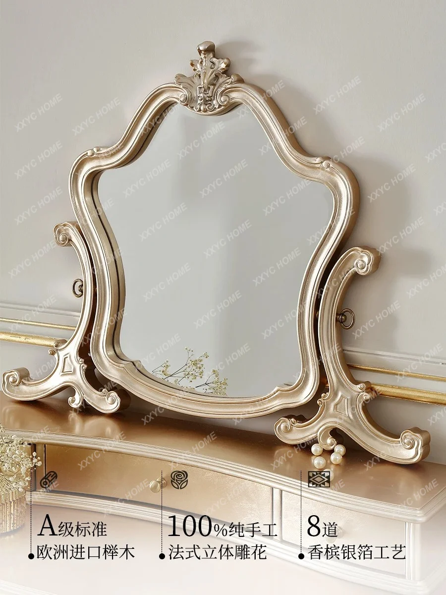 L light luxury solid wood with pumping dresser -style villa large flat cloakroom master bedroom dressing table