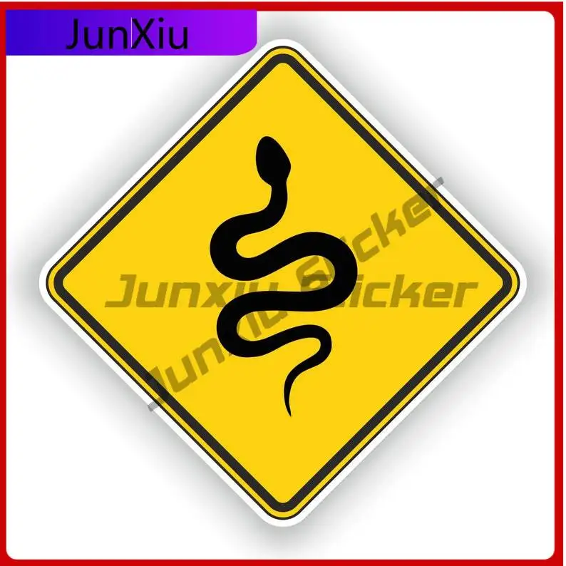 

Snake Warning Sticker Funny Cool Cute Boat Fade Resistant Car Modification Vinyl Decal For Car Truck SUV Window Bumper Laptop