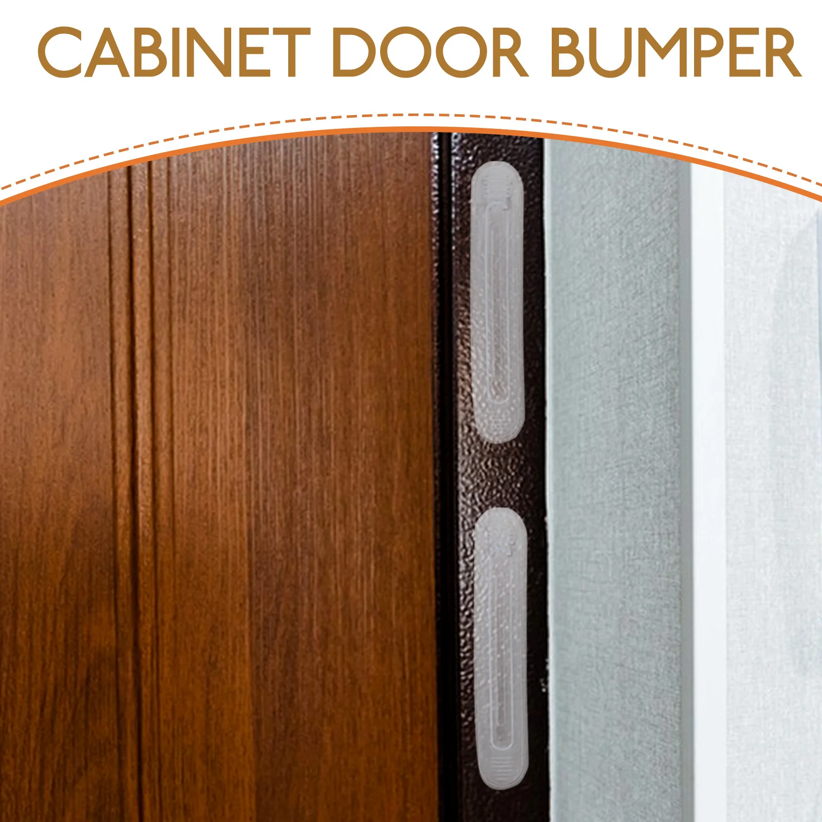 

4pcs Cabinet Silicone Strip Furniture Wall Protector For Chair Back Glass Table Top Anti Slip Pads Self