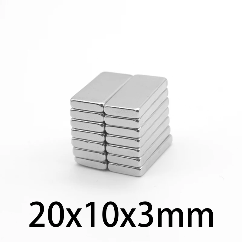 5/10/20/30/50/100PCS 20x10x3 mm Block Rare Earth Magnet N35 Neodymium Magnet Sheet 20x10x3mm Permanent NdFeB Magnet 20*10*3