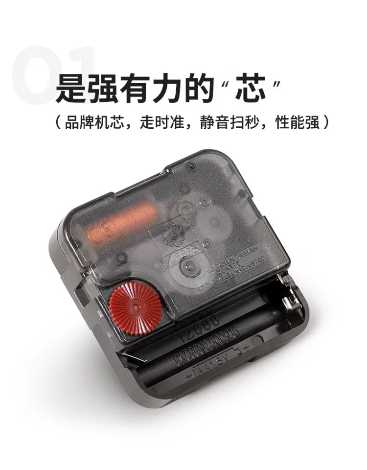 Horloge rotative pour chambre à coucher, ornement de bureau haut de gamme pour entrée