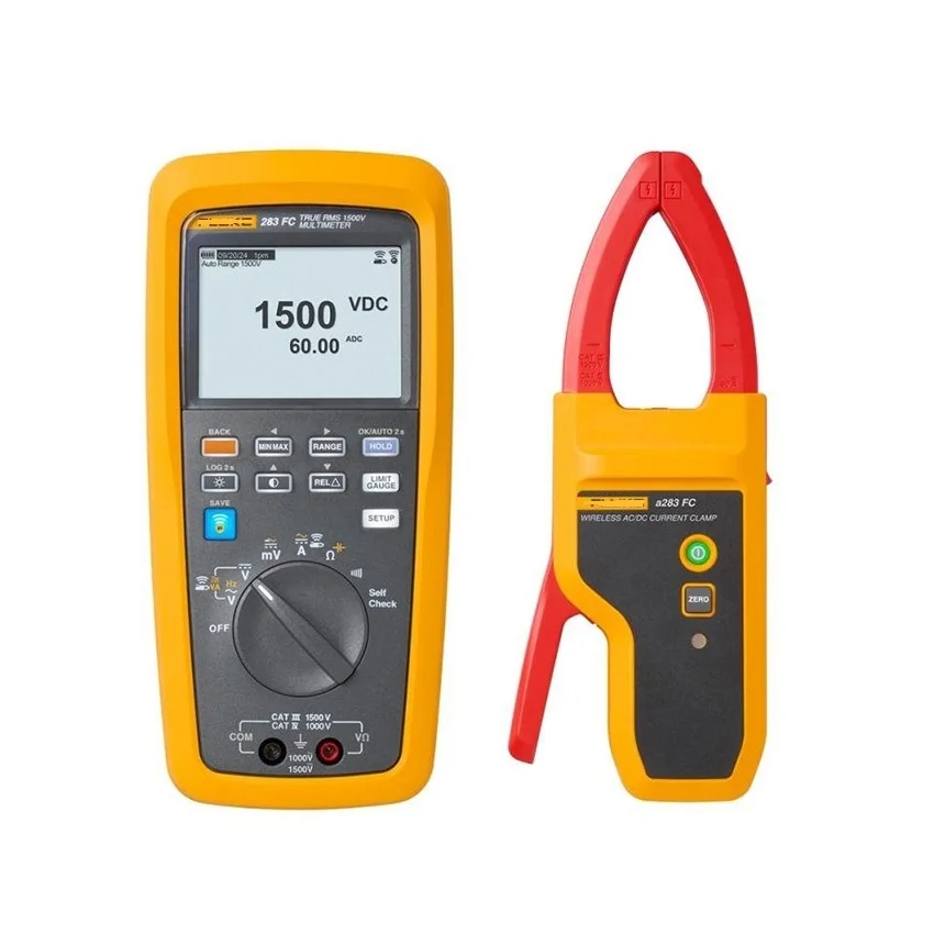 Fl Uk E 283 FC/PV Solar Digital Multimeter And Wireless Current Clamp Flu K E 283 FC  III 1500V Digital Multimeter