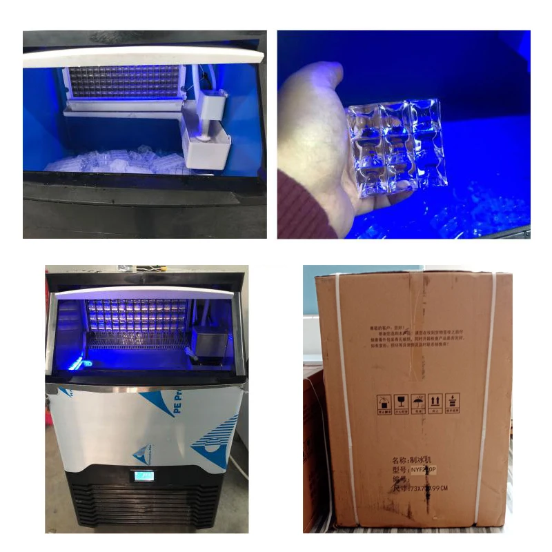 ommercial Ice Making Machine 100kg 24h Ice Block Machine Best Price Stainless Steel Automatic Cube Ice Maker C