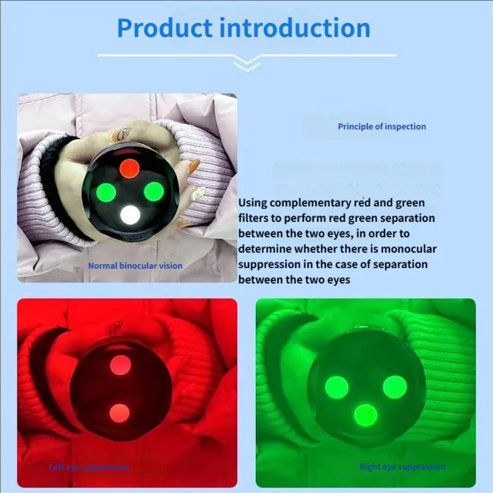 Portable Four Hole Lamp Worth 4 Dot Test Light Professional Visual Function Inspection Tool Torch Type Ophthalmology Tester