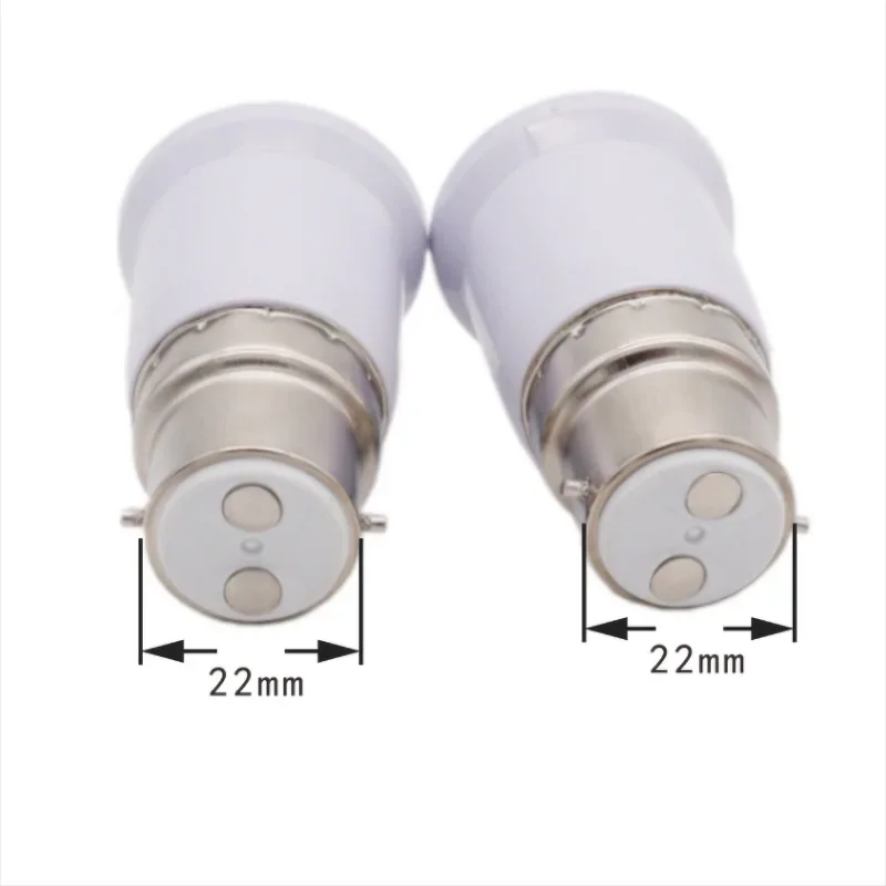 Imagem -06 - Lâmpada Tomada Base Converter Holder Fireproof Light Conversion Adapter Home Room Iluminação Acessórios 10 Pcs B22 a E27