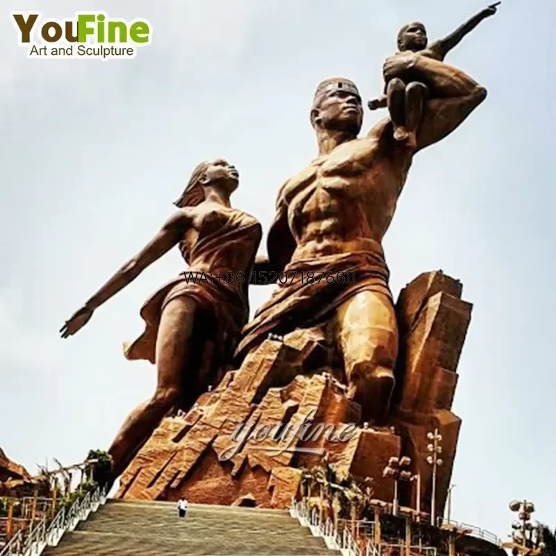 Wmwmnu Huge Size Custom Bronze African Renaissance Monument Statues for Home Garden Decor Outdoor Landscape Art Sculpture