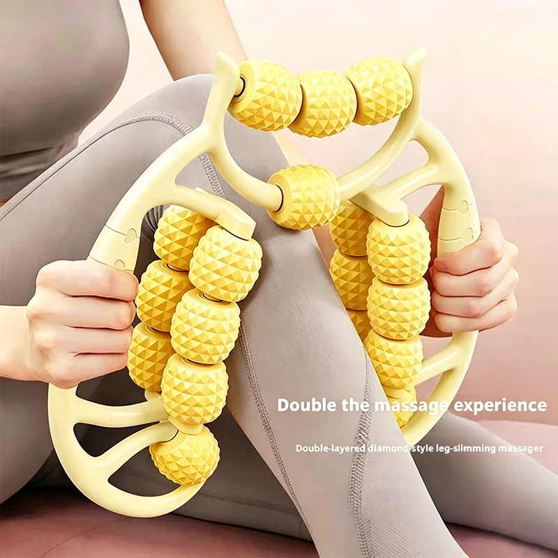 Ring-Shaped Leg Massager Slimming Clip Thigh & Calf Yoga Equipment Muscle Relaxation Roller for Leg Slimming And Circulation