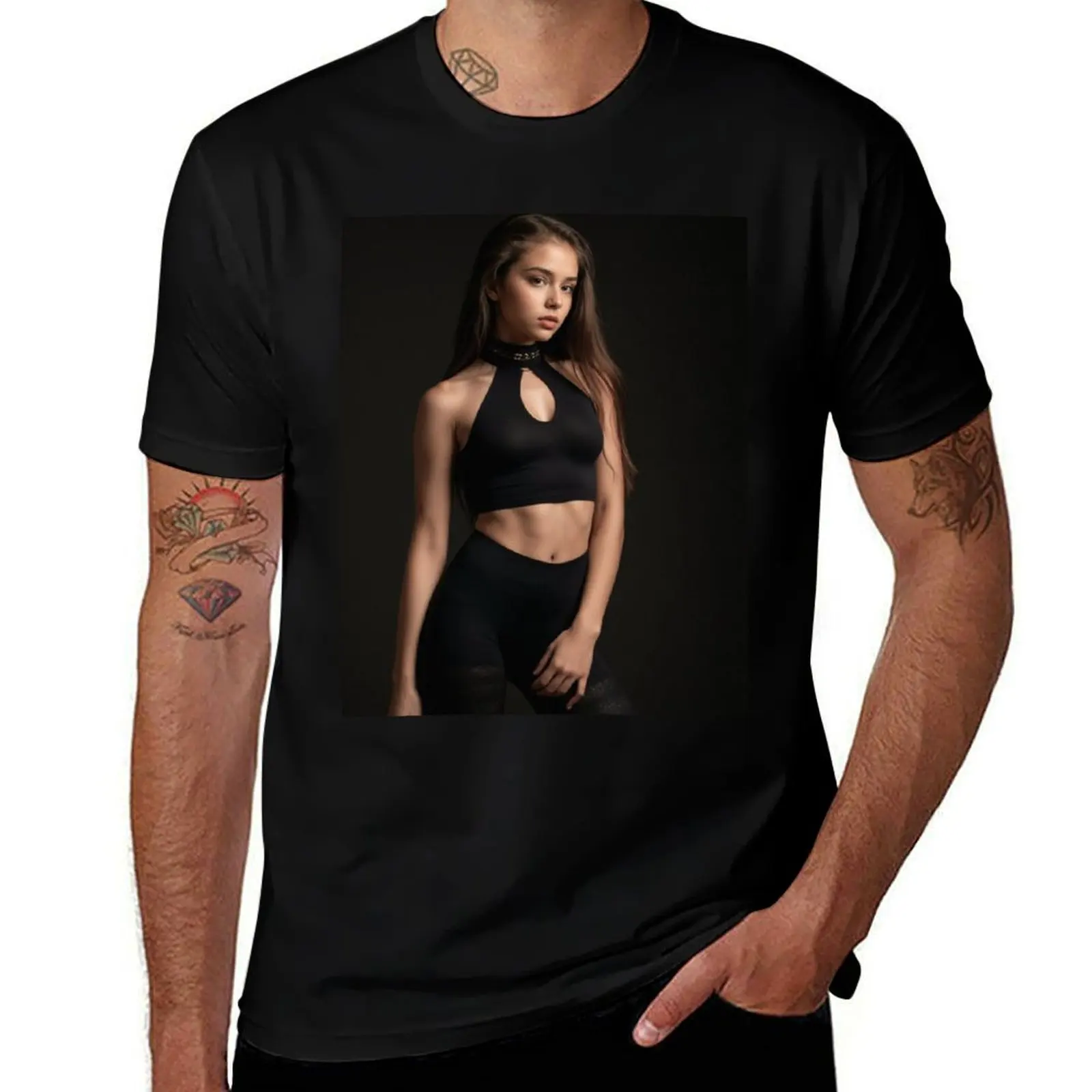 

Nudes and Portraits- 711- Grainy Effect T-Shirt T-shirts oversize basketball graphic tees sweat mens t shirts top quality