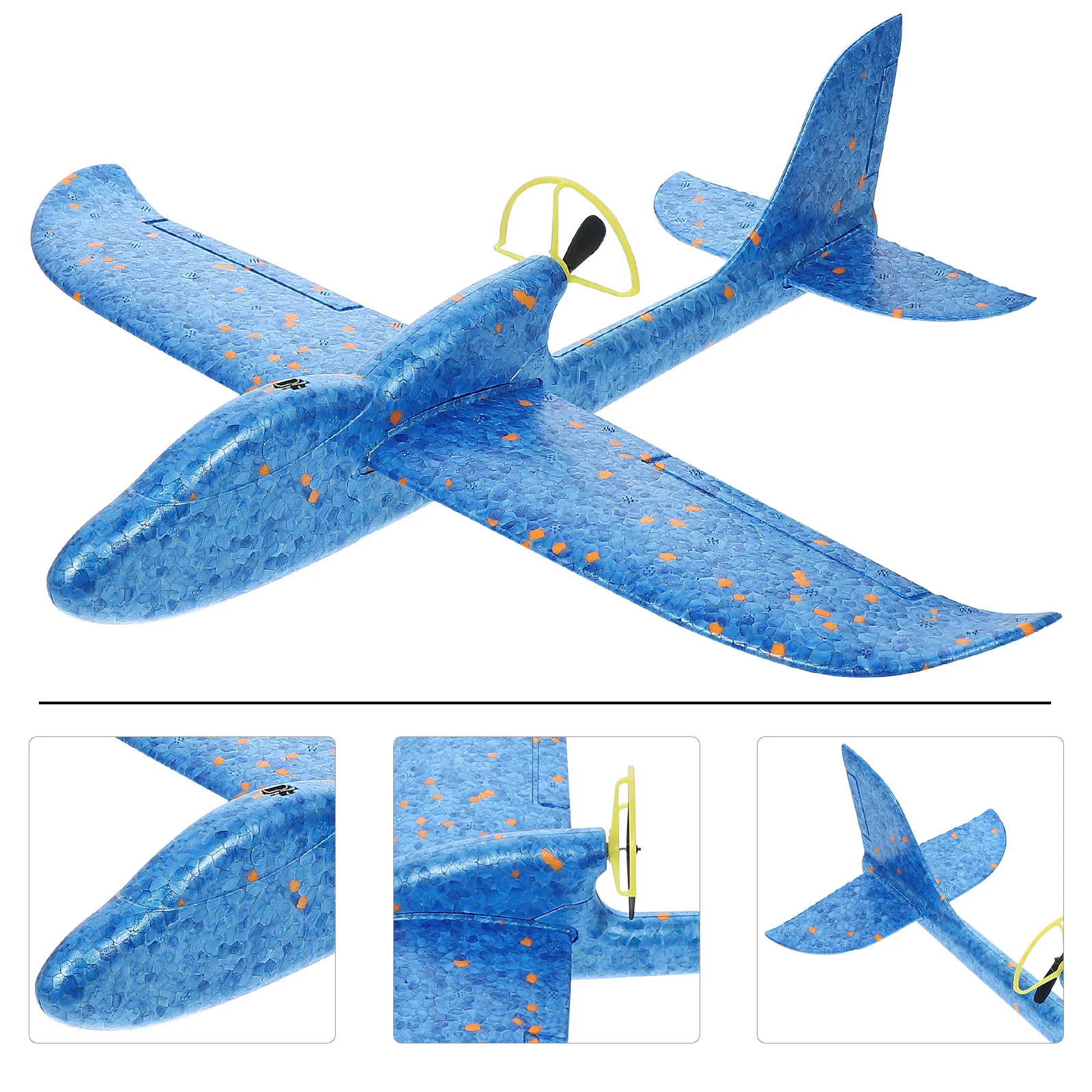 1 pz lancio a mano assemblato aereo volante durevole materiale sicuro genitore-figlio all'aperto aliante volante aereo elettrico per bambini divertimento