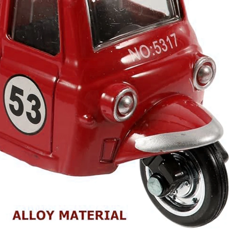 Vintage Tricycle Model Tricycle Adornment Tricycle Car Model Car Ornament Desktop Car Ornaments Statue