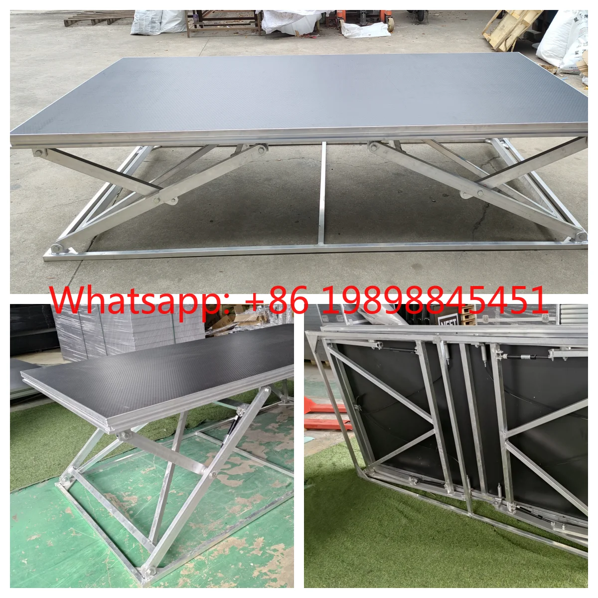 4×8ft Scissors Portable Folding Stage