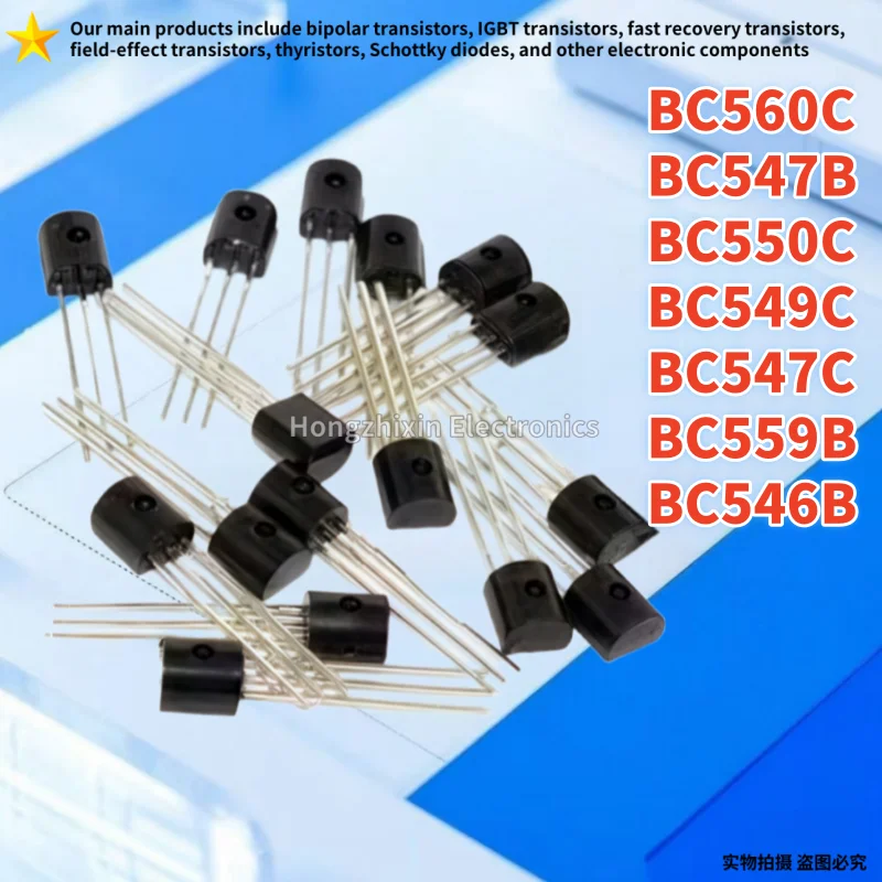 50PCS NEW BC547B BC547 BC550C BC550 BC547C BC547 BC549C BC549 BC559B BC559 BC560C BC560 BC546B BC546 TO-92 Low-Power Transistor