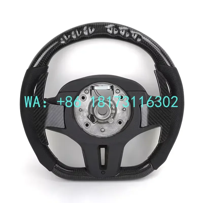 China Plant 2026 Half Perforated Leather Heated LED Carbon Steering Wheel G11 G15 G20 G30 G31 M2 G87 M3 G80 M4 G42 G82 M