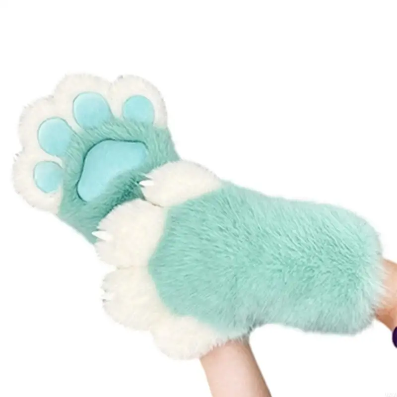 2026 New Furry Plush Cats Paws Gloves Fashion Fursuit Costume Gloves Theme Handwear for Various Occasion Dressingup Supply