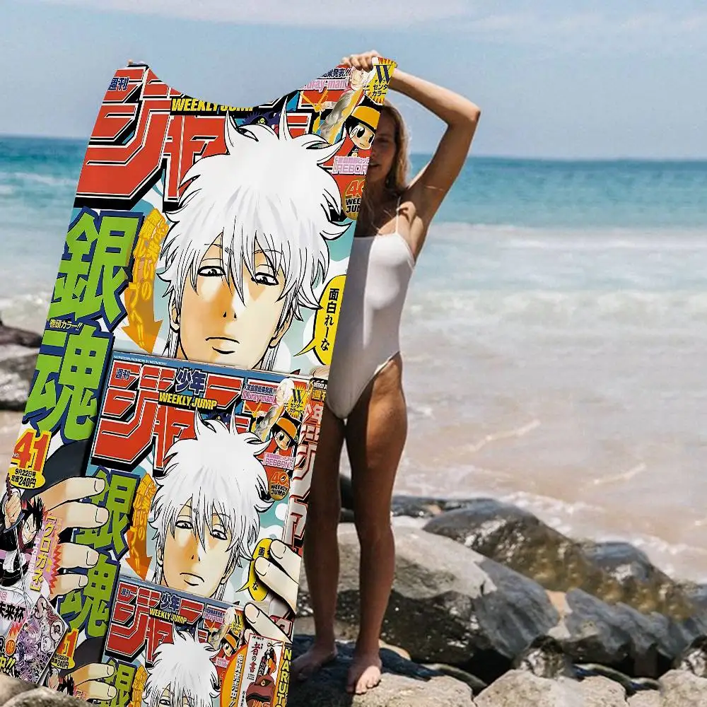 G-GINTAMAS Anime Microfiber Beach Towel Absorbent Quick dry Soft Yoga Swimming Resort Mountain Climbing Towel