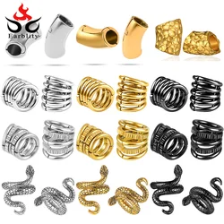 Earblity 1PCS 316 Stainless Steel Lobe Cuffs Ear Gauges Stacker Rings Plugs Ear Tunnels Stretcher Earring Clip on Cartilage