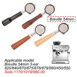 Breville 870 878 880 용 54mm Bottomless Portafilter 2 컵 바구니 포함 Naked Coffee 에스프레소 머신 액세서리 Barista Tools