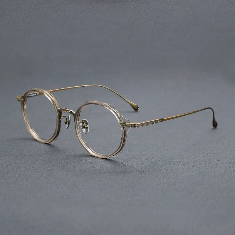 

Retro Round Lightweight Prescription Eyewear Women Japanese Handmade Glasses Frames LO-03 Titanium Men Blue Light Spectacle
