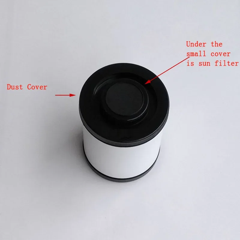 Upscale Lens Hood Dia 83.3mm Astronomical Telescope Objective Holder with Sun Filter Dust Cover For 80mm Astronomic Telescope