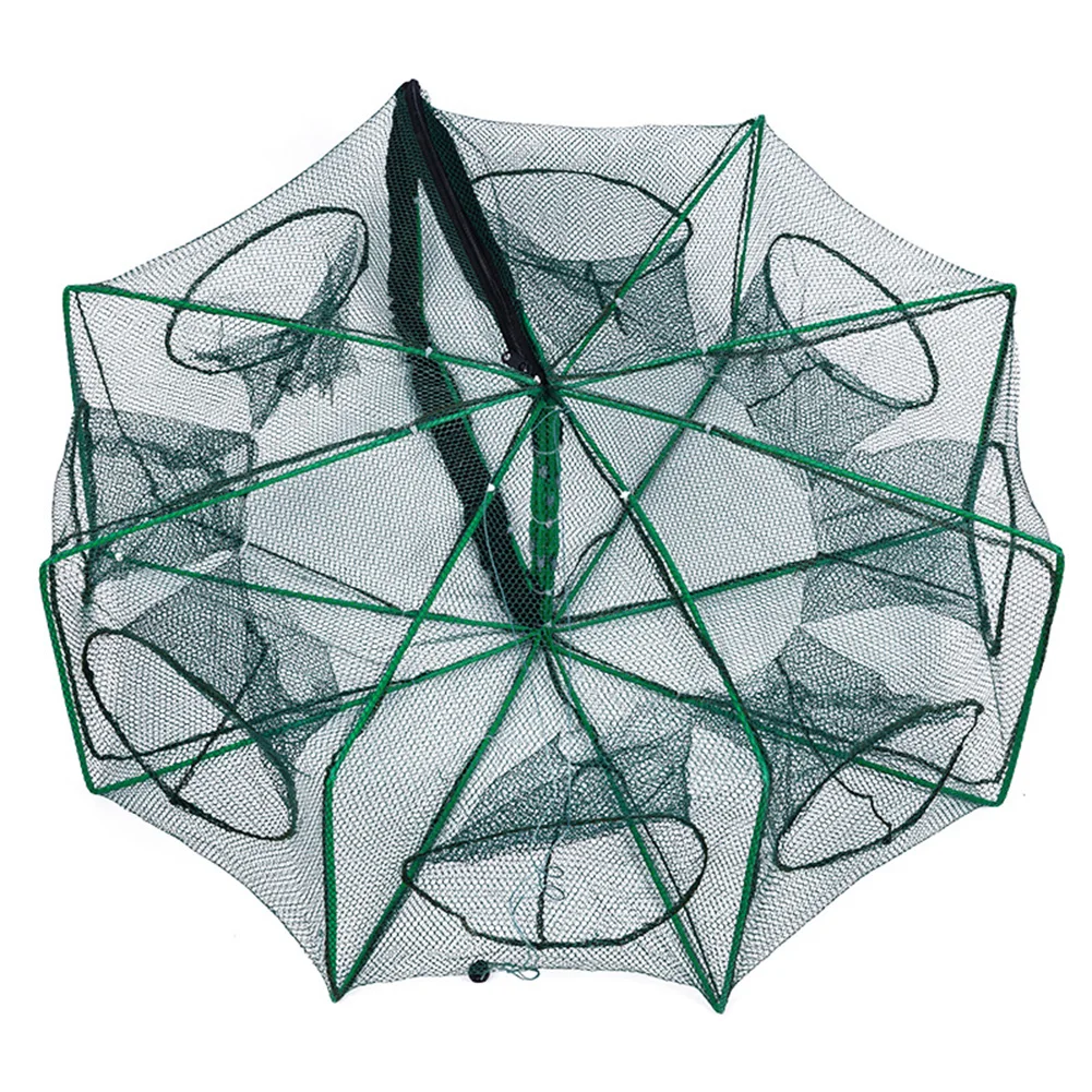 

Polygonal Minnow Trap Foldable Fish Catching Basket Crab Shrimp Fish Shrimp Mesh Catching Nets Cage For Outdoor Rivers Lake Pond