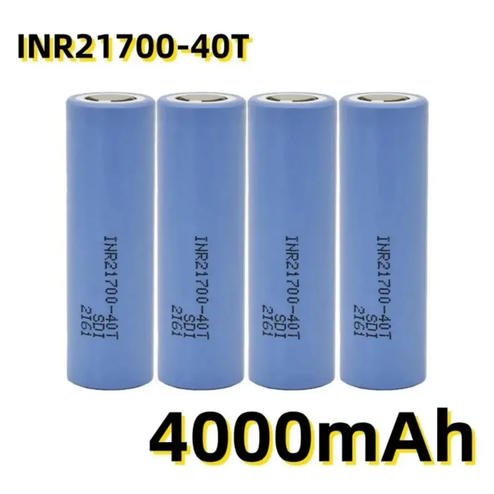 4000 mAh INR21700-40T Oryginalna bateria 21700 4000 mAh 30A 40 T 3,7 V Bateria litowo-jonowa o dużej pojemności i dużej pojemności