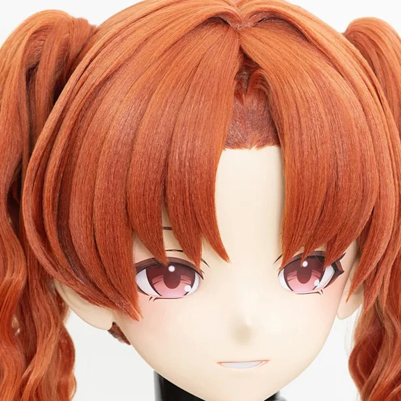 (MEO0109) Personalizar hecho a mano cabeza completa con cerradura Crossdress hombre a mujer dibujos animados japoneses Anime personaje del juego máscara Kigurumi