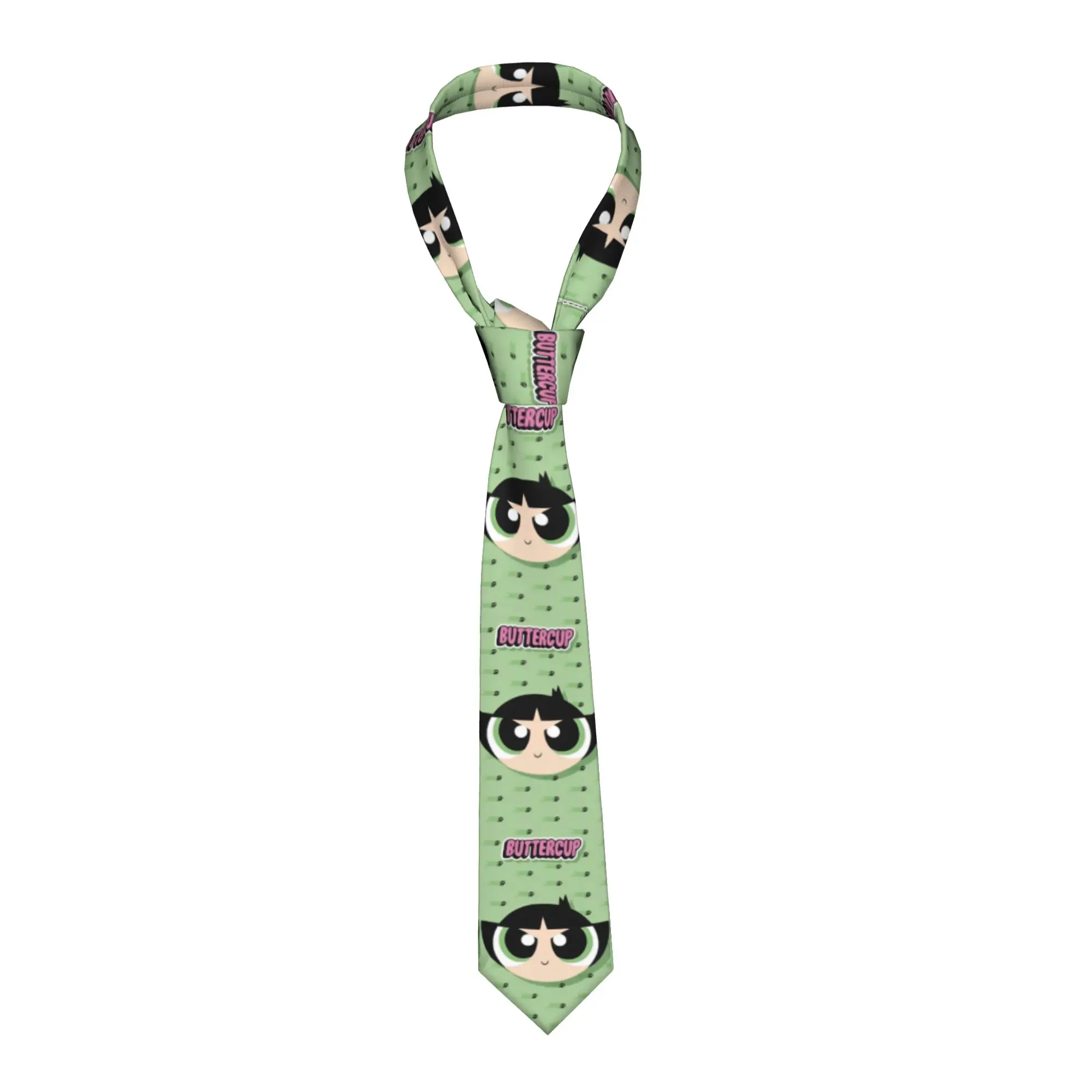 Necktie Whoopass Girls Unisex Casual Polyester 8 cm Narrow Neck Tie Buttercup  for Men Daily Wear Gravatas Wedding Party