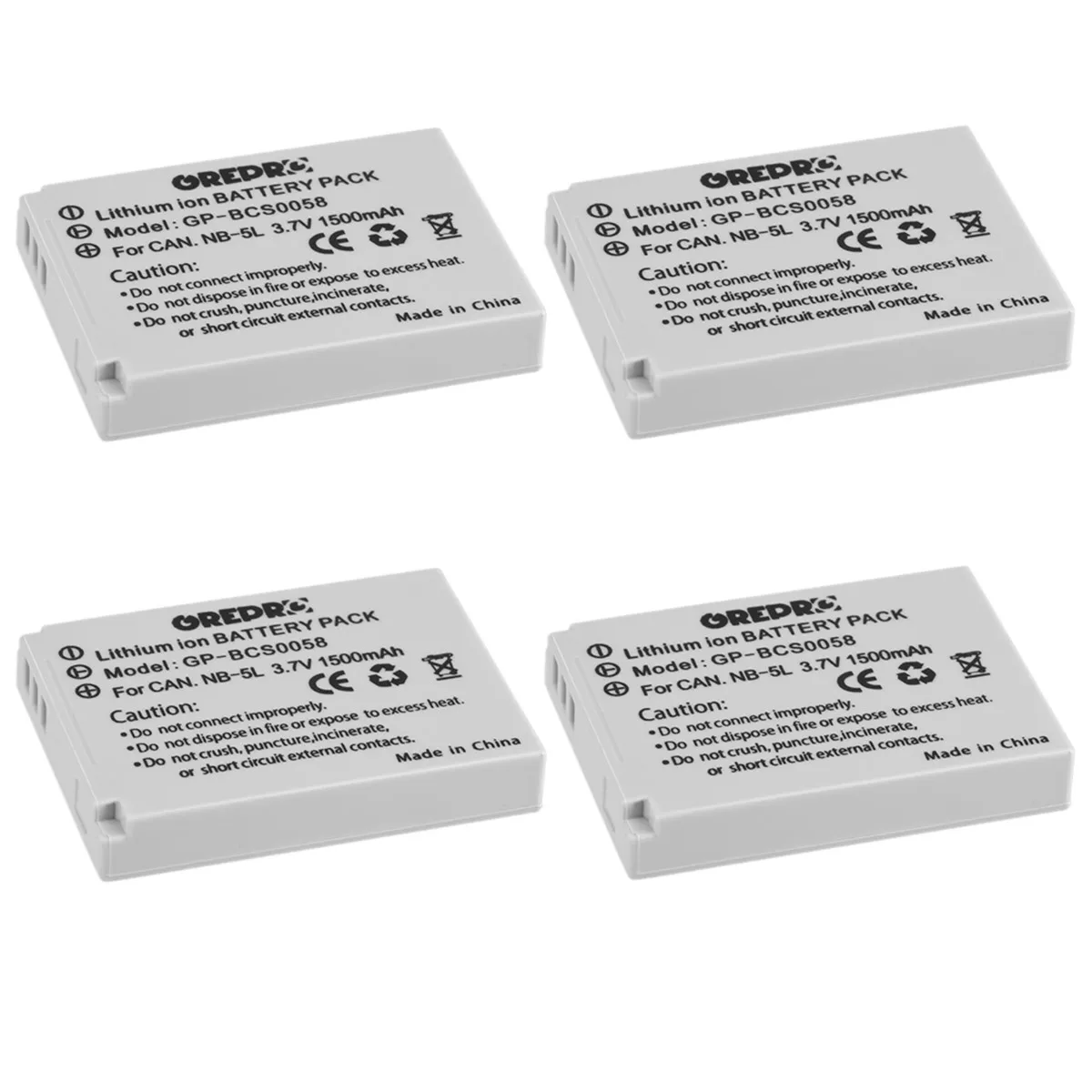 2Pcs 1500mAh NB-5L NB5L Battery for Canon NB 5L , 900 Ti SD790 IS SD950 SD900 SD990 z1 SX200 SD700 IS SD790 IS