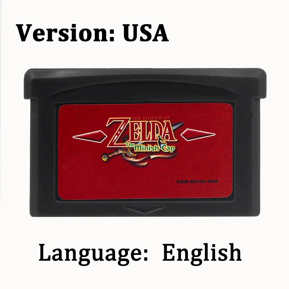 Zelda GBA Spielkassette 32-Bit-Videospielkonsole Legend Of Zelda Spielkarte Link To The Past Awakening DX Minish Cap
