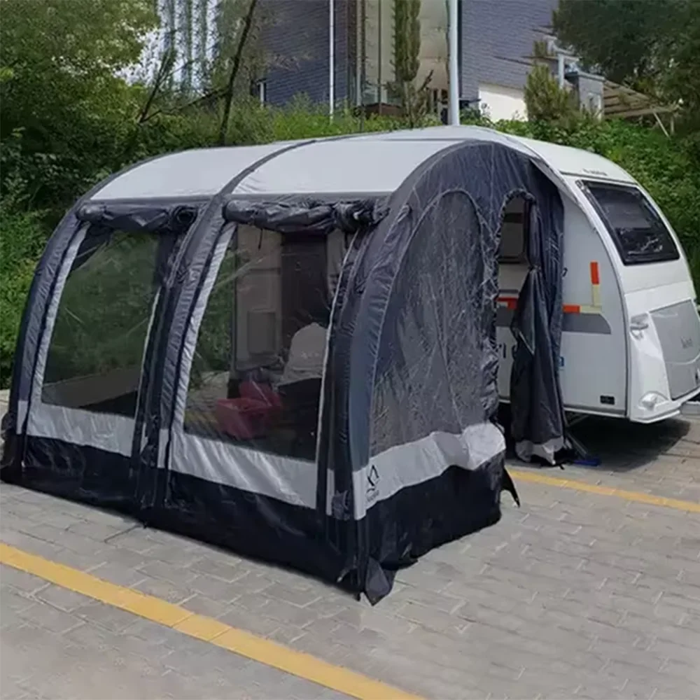 Brand Custom RV Tent Inflatable Caravan RV Camper Awning Canopy Camper Annex Blowup Tent Drive Away Campervan Air Awning