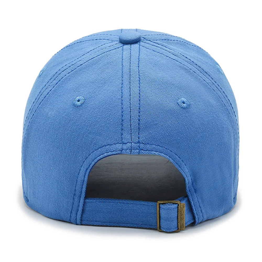 Berretto da Baseball ricamato con lettera D Vintage 100% cotone lavato visiere cappello da papà di dimensioni regolabili cappello Snapback Unisex