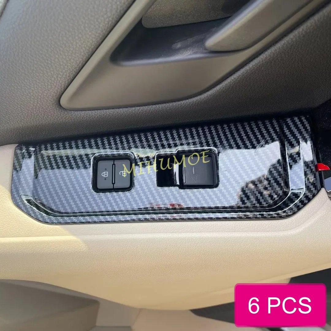 

For 2022-2024 Toyota Land Cruiser 300 LC300 2023 Carbon Fiber Interior Door Window Switch Panel Cover Trims