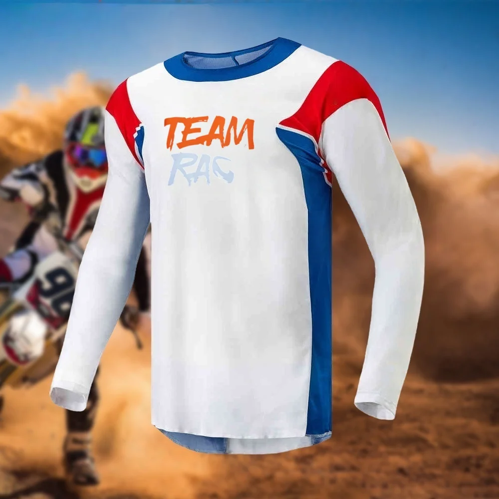 

Хит продаж: 3D-футболка с длинным рукавом для мотоциклистов, быстросохнущая, дышащая, для мужчин и женщин, модная велоодежда