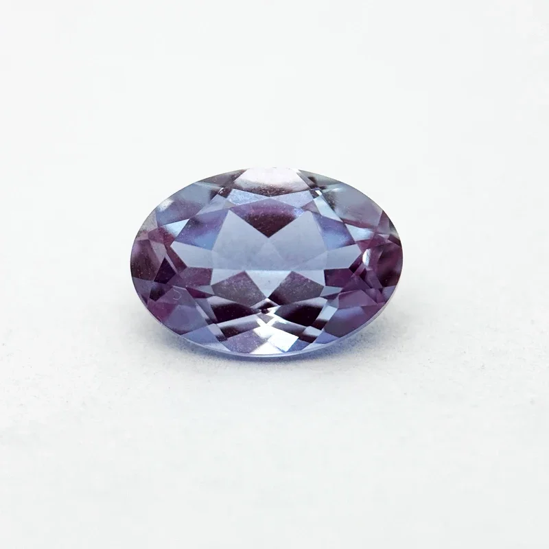 

Oval Shape Alexandrite Lab Grown Gemstone Color Changing Stone with Certificate DIY Chamrs Ring Necklace Earrings Main Materials