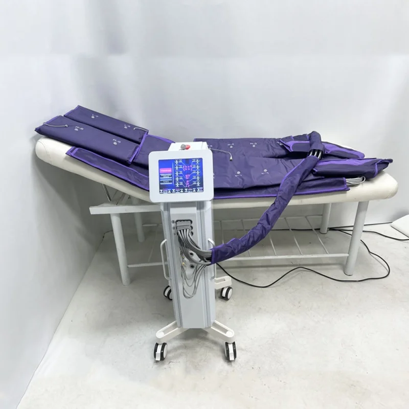 3 in 1 Pressotherapy Machine Infr Heating EMS Suits Boots Lymphatic Drainage Pressoterapia Body Massage Machine