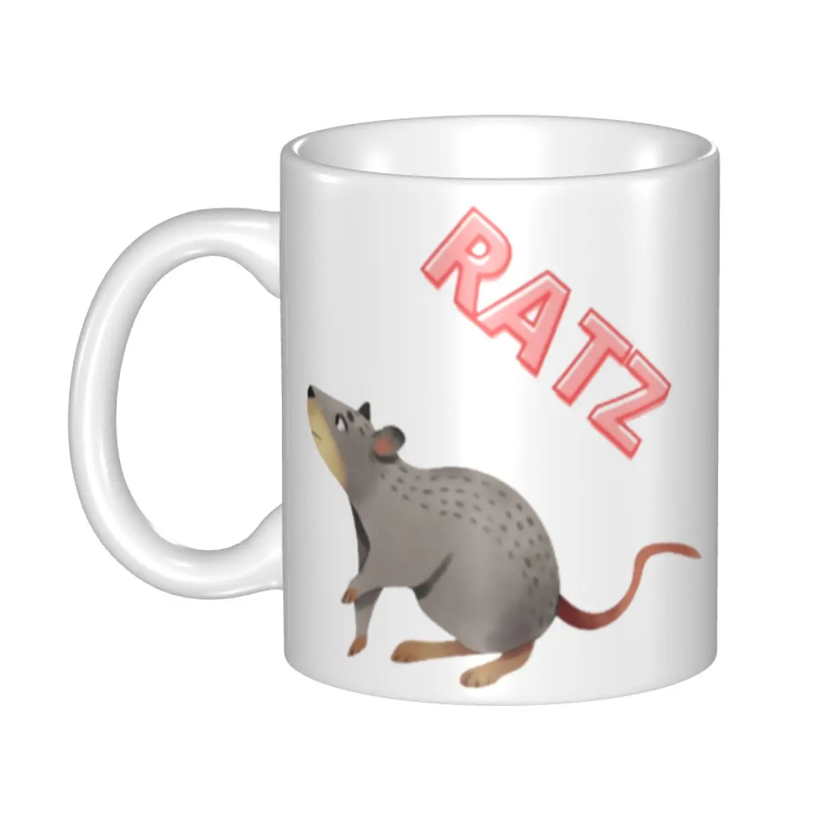 Custom Ratt Pink Ratz Mugs DIY Cartoon Manga Anime Ceramic Milk Tea Coffee Cup