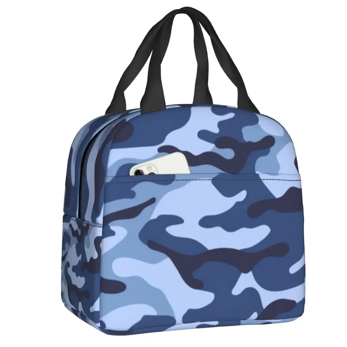 Custom Camouflage Olive And Maroo Camo Insulated Lunch Tote Bag for Women Resuable Thermal Cooler Food Lunch Box School Children