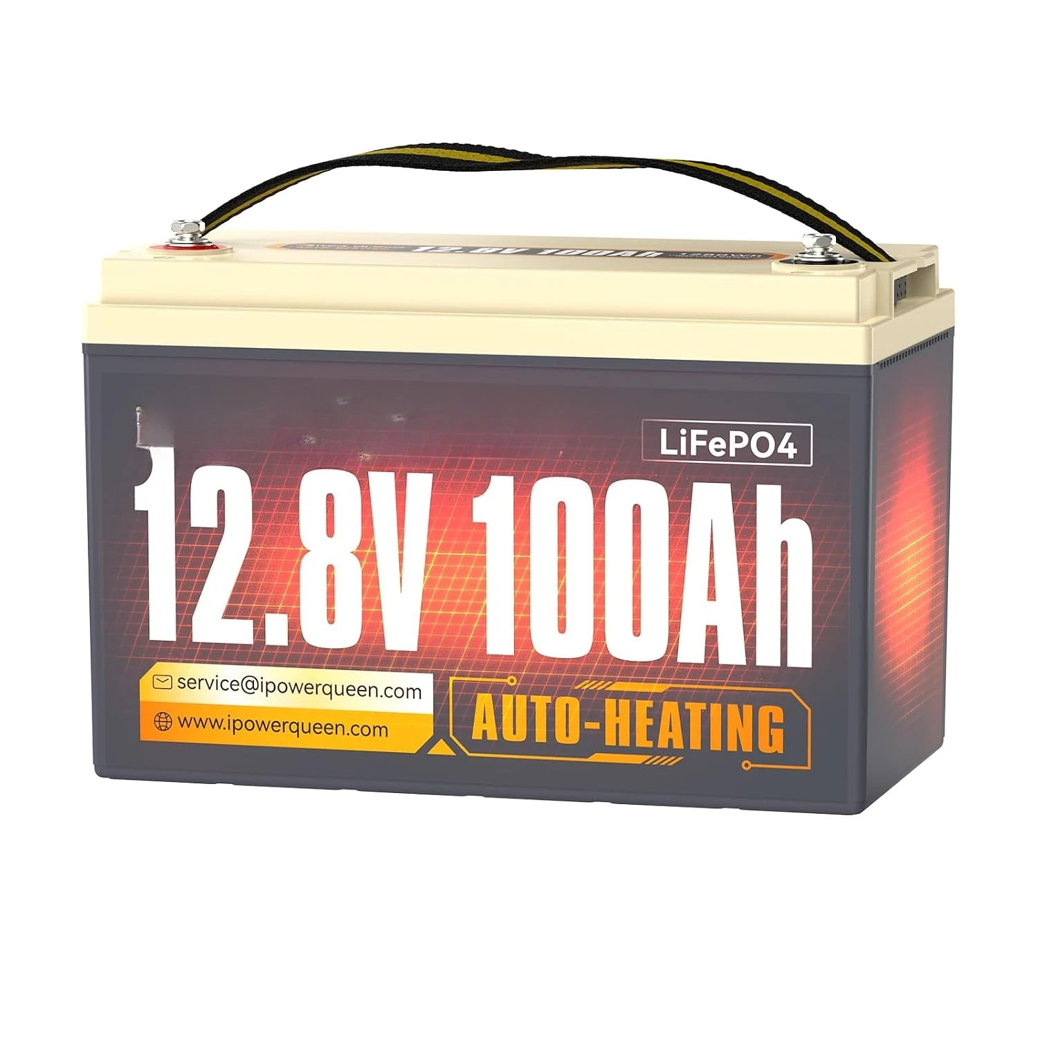 12V 100Ah Self Heating Lithium Battery, Charging -4°F/-20°C | Group 31 LiFePO4 Battery, Built-in 100A BMS, Low Temp, Customized