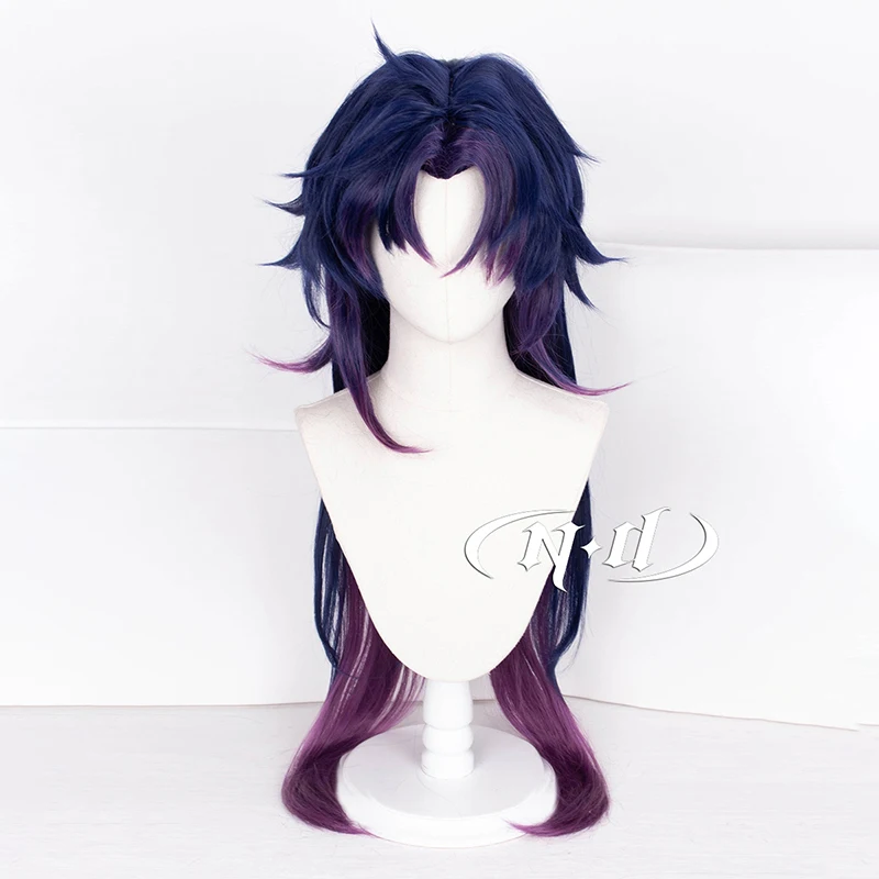 ND هونكاي ستار السكك الحديدية تأثيري الباروكات شفرة تأثيري خصلات الشعر المستعار الطويل مقاومة للحرارة الاصطناعية لعبة حفلة كوميك كون كوزر عيد الميلاد