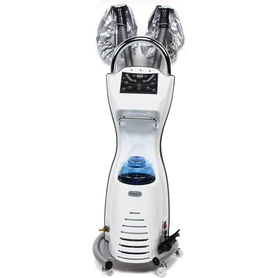 

Профессиональный салонный отпариватель для волос, 700 Вт, катящаяся подставка, цветной процессор, машина для окрашивания волос, 110 В, 7 в 1, прокатный озоновый уход за волосами, спа