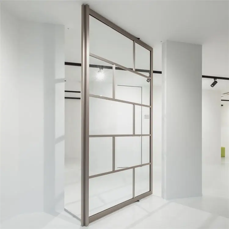 Personalized Design Aluminum Frame Glass Door Large Sized Manual Partition Pivot Door Affordable Villa Heavy Duty Revolving Door