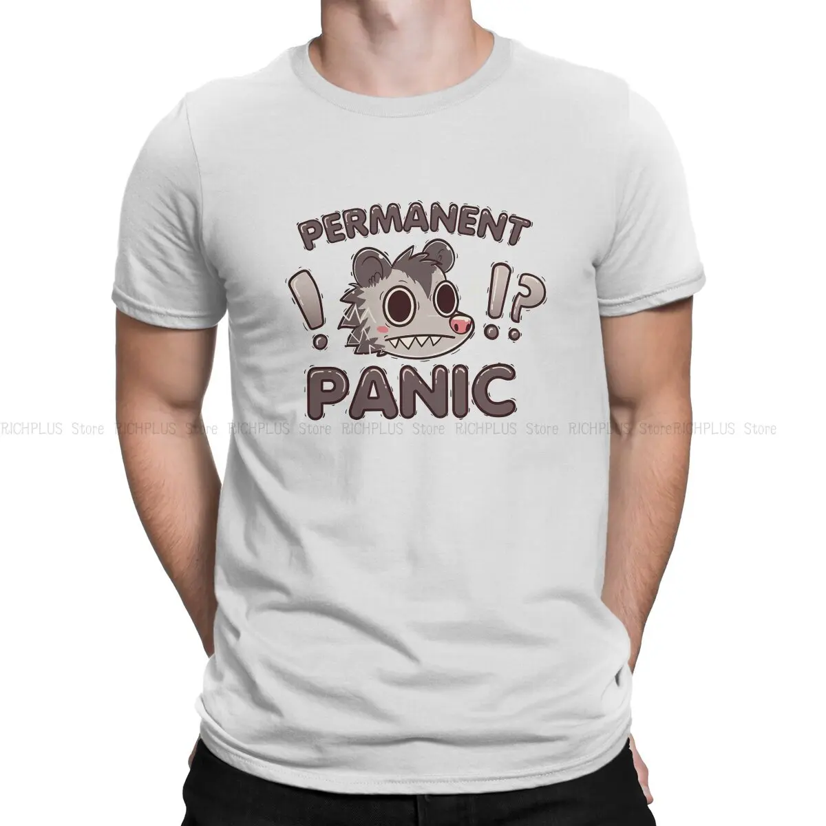 Permanent Panic Opossum TShirt For Male  Clothing Style Polyester T Shirt Homme